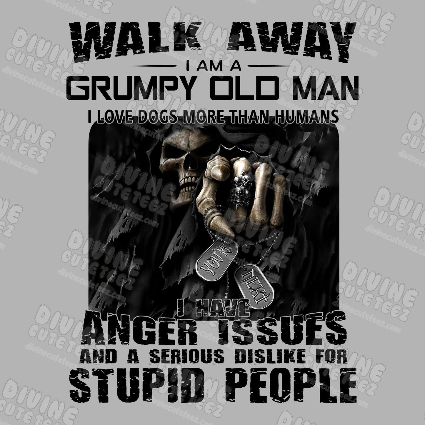 Grumpy Old Man DTF Transfer