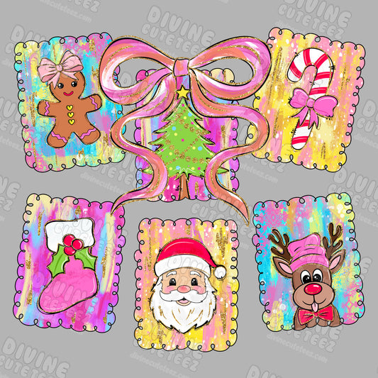 Christmas Collage DTF Transfer