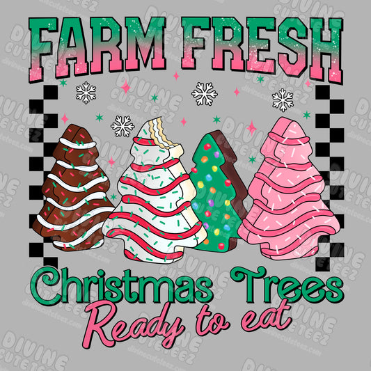 Farm Fresh Christmas Trees DTF Transfer