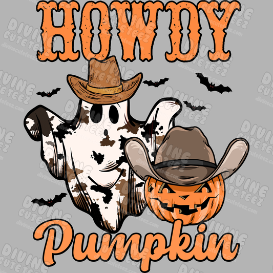 Howdy Pumpkin DTF Transfer