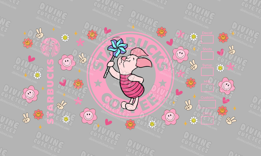 Starbs Piglet 16oz UV-DTF Transfer