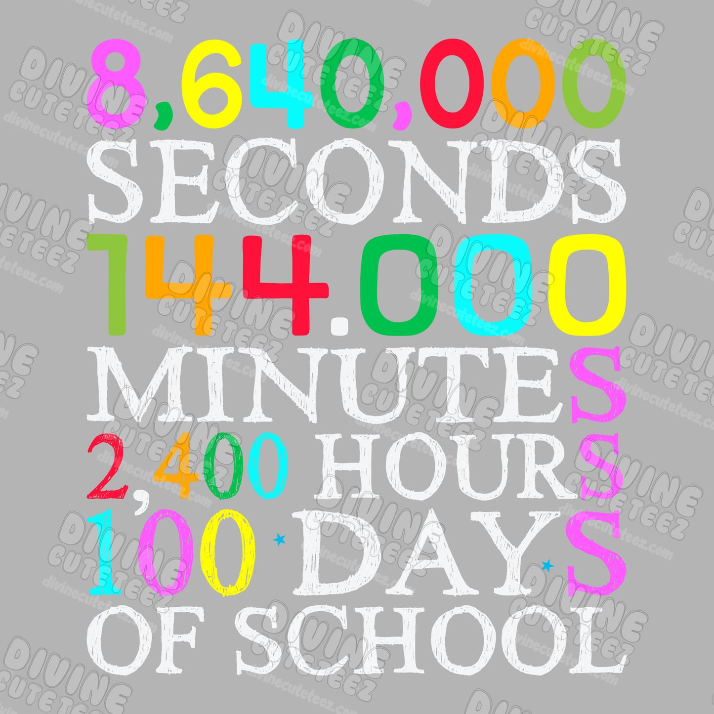 8,640,000 Seconds.. DTF Transfer