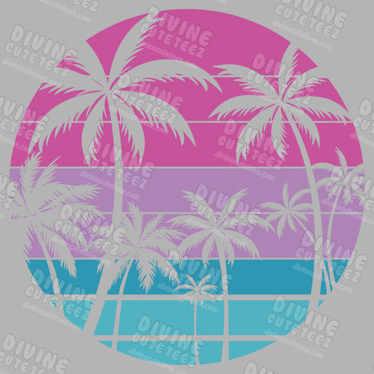 Palm Trees DTF Transfer