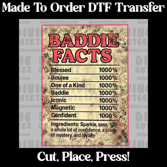 Baddie Facts