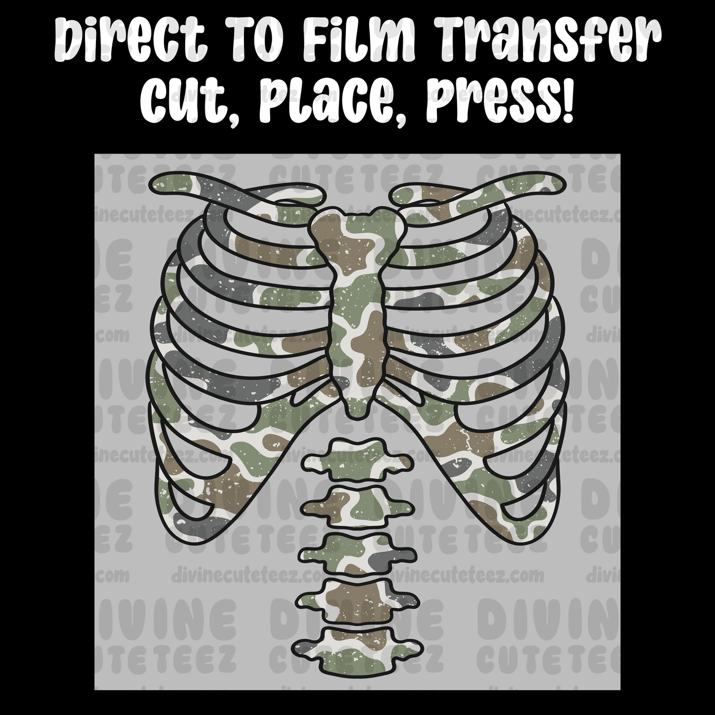 Camo Skeleton Rib Cage
