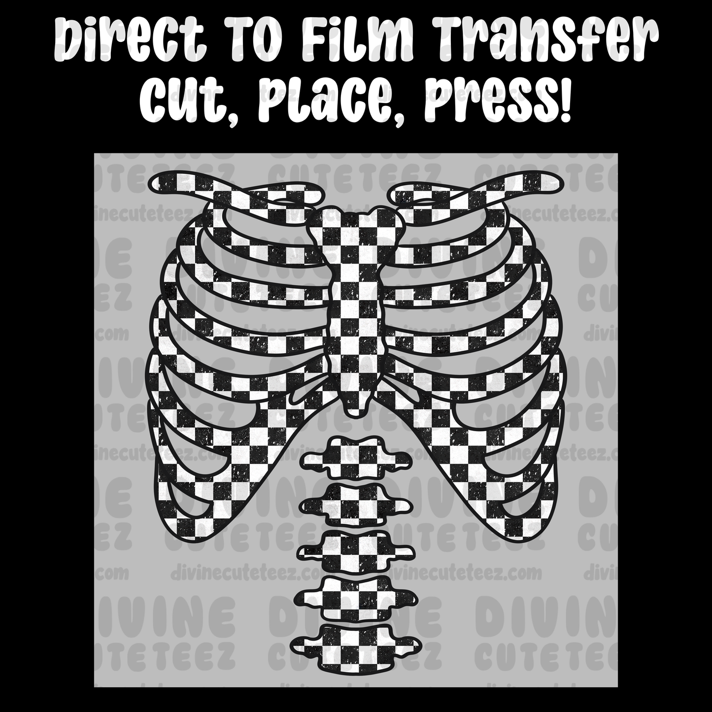 Checkered Skeleton Rib Cage