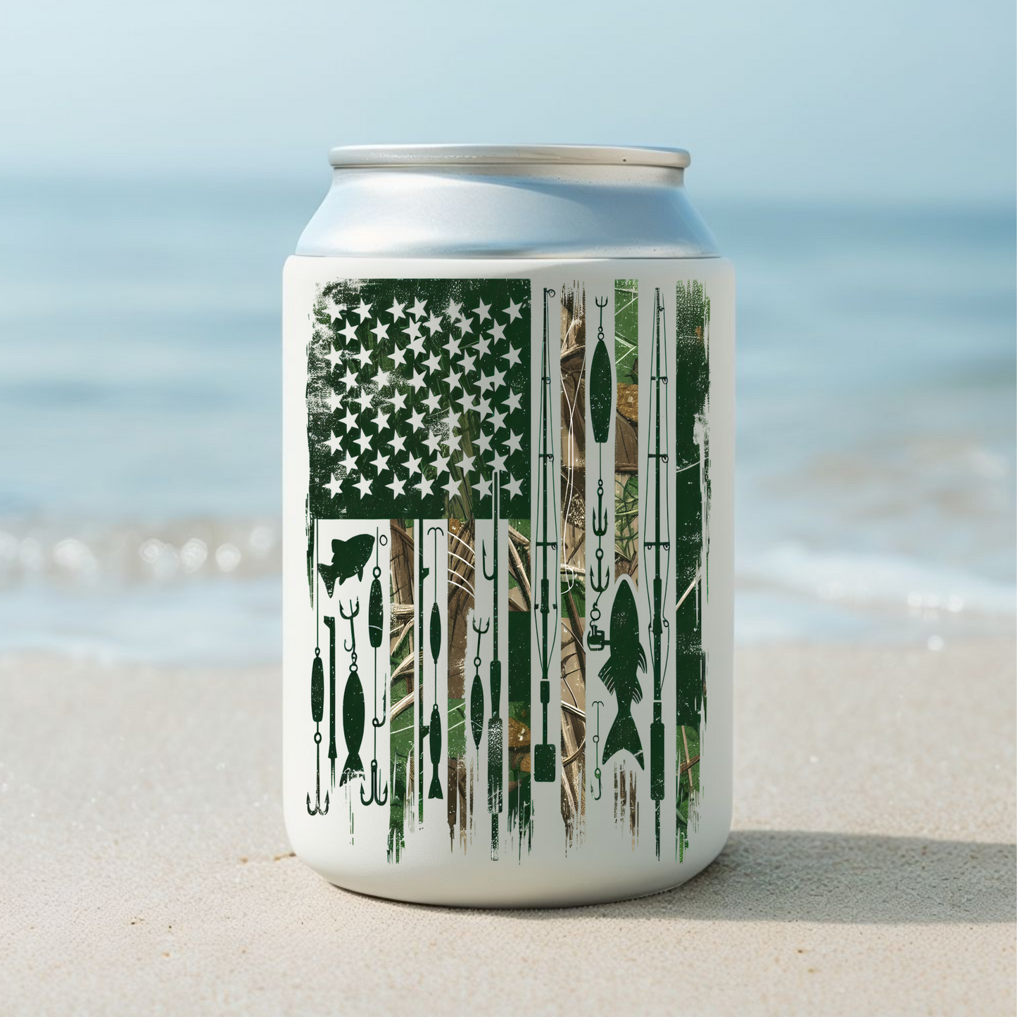 Green Fishing Flag