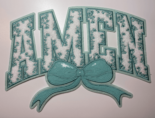 Amen Chenille Patch
