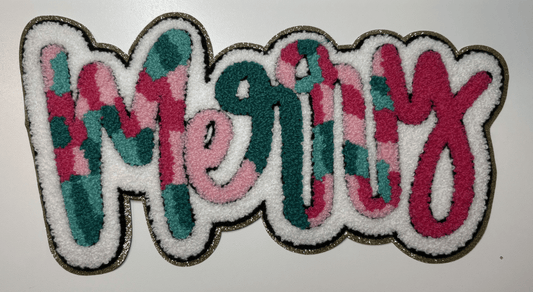 Colorful Merry Chenille Patch