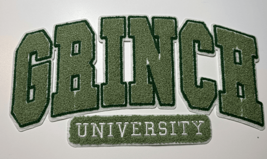 Grinch University Chenille Patch