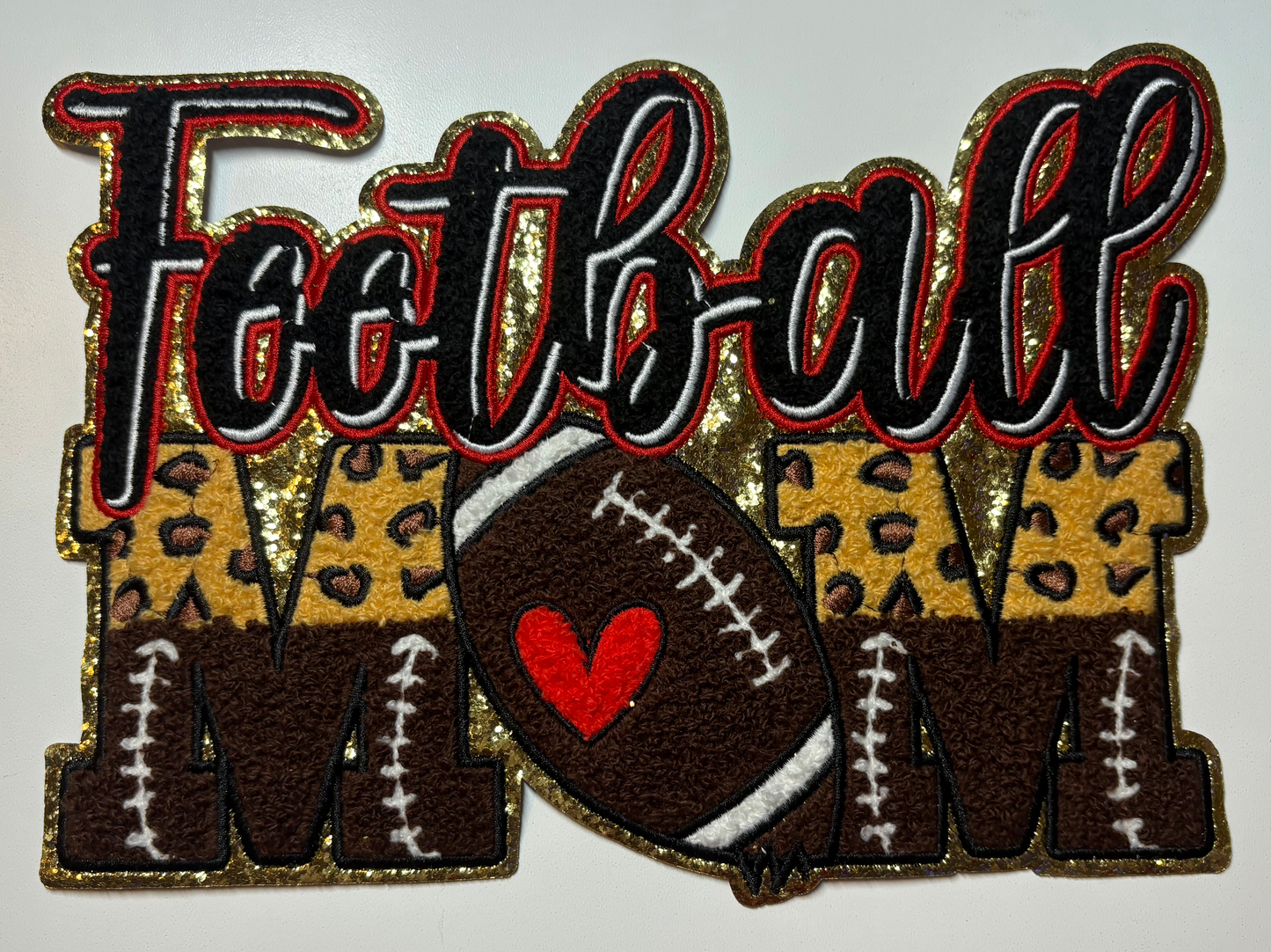 Football Mom Chenille Patch