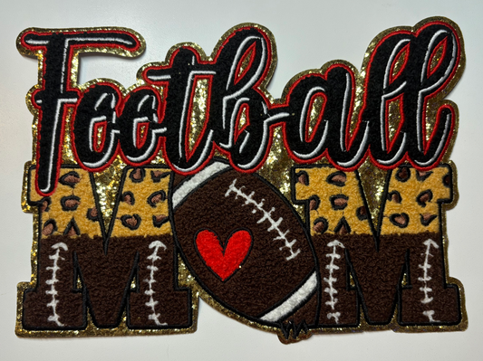Football Mom Chenille Patch