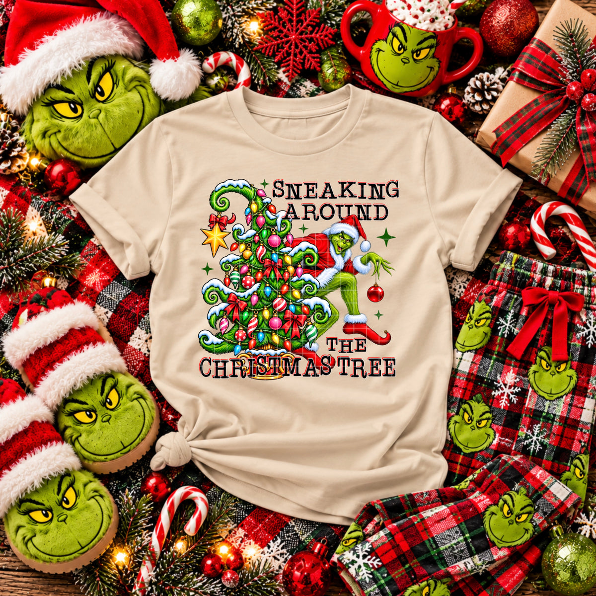 Sneaking Around The Christmas Tree