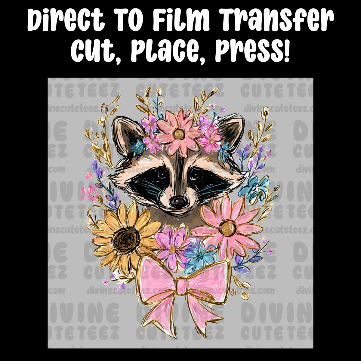 Floral Raccoon