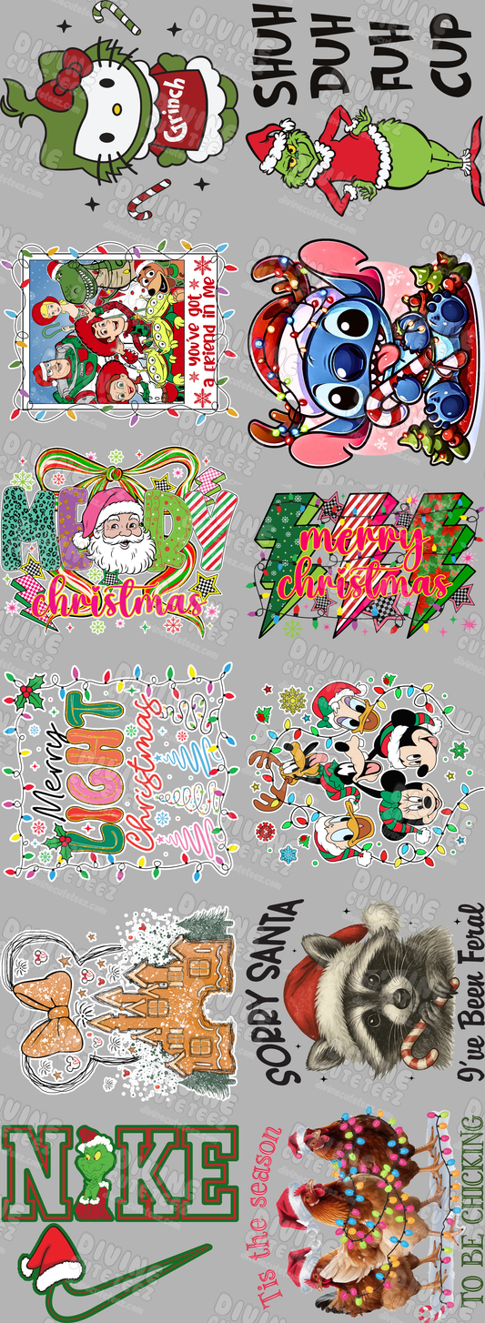 Christmas Premade DTF Gang Sheet
