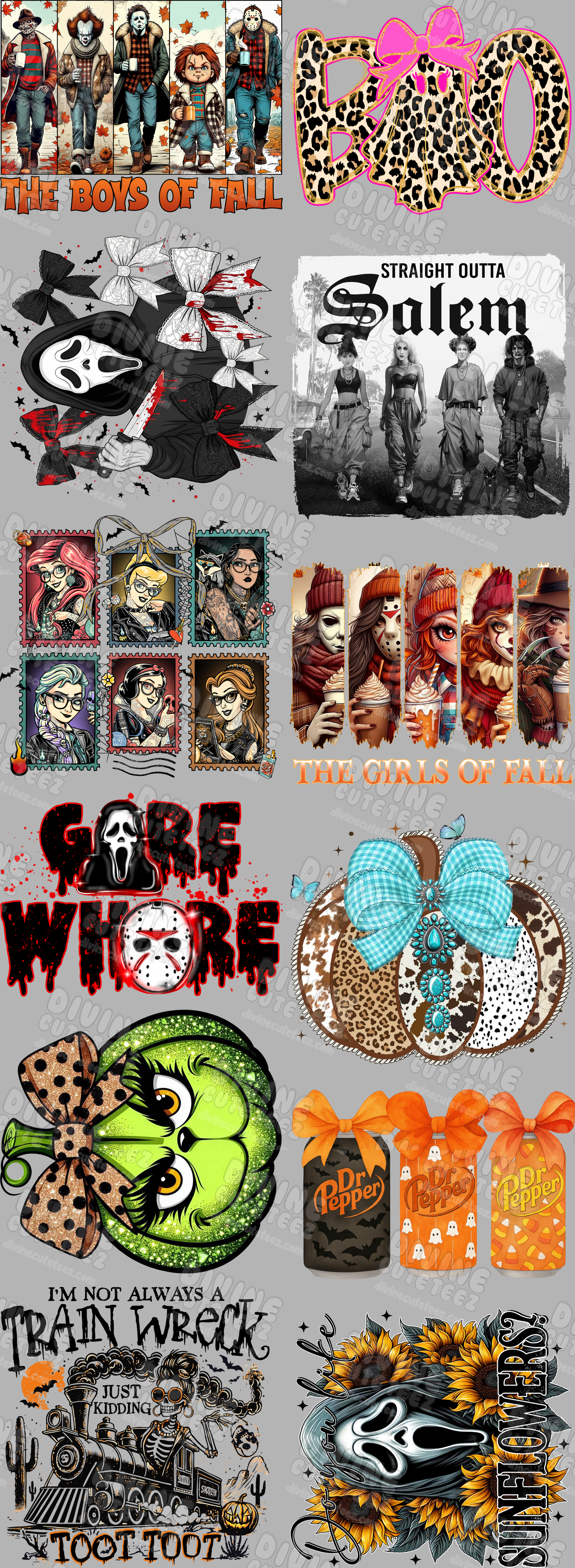 Halloween Premade DTF Gang Sheet