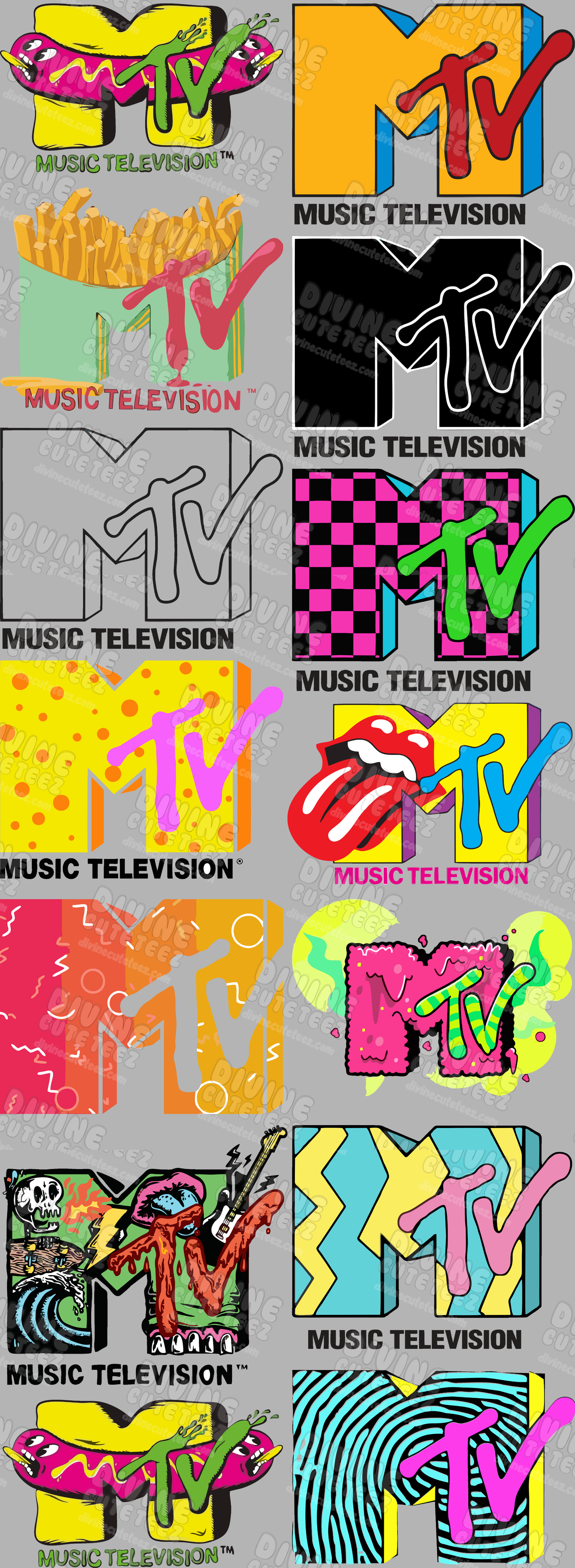 MTV Premade DTF Gang Sheet