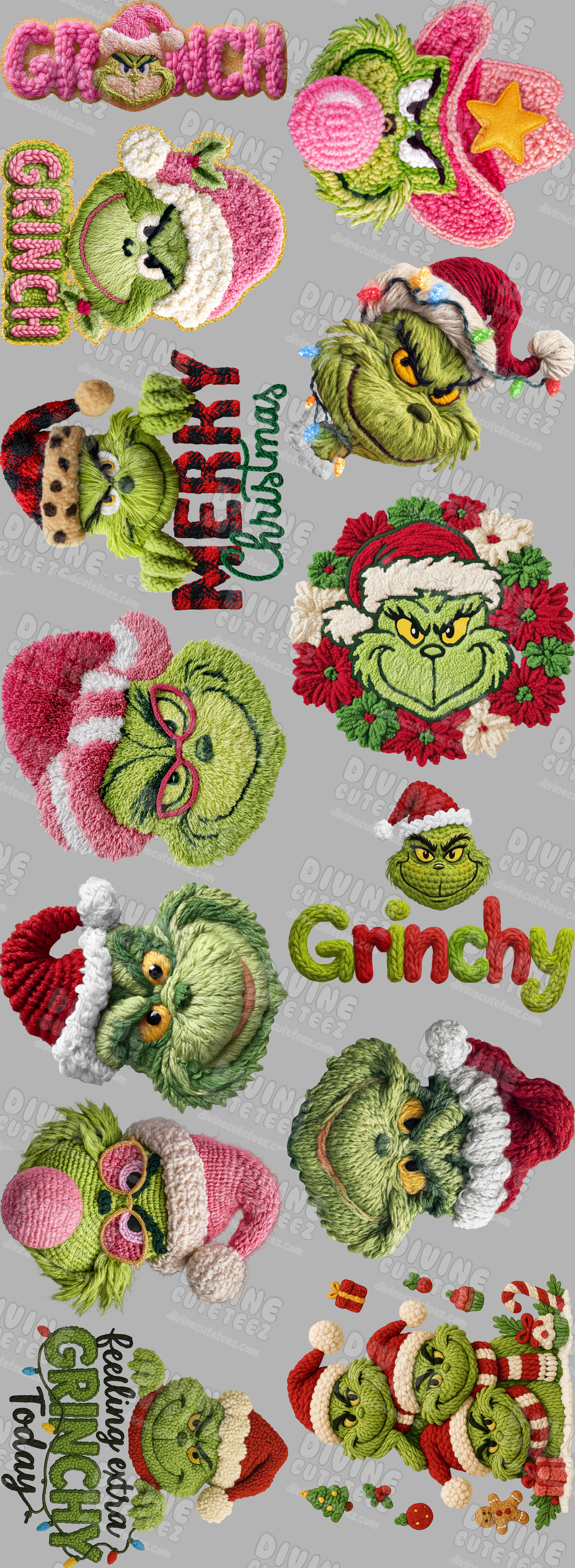 Grinch Premade DTF Gang Sheet