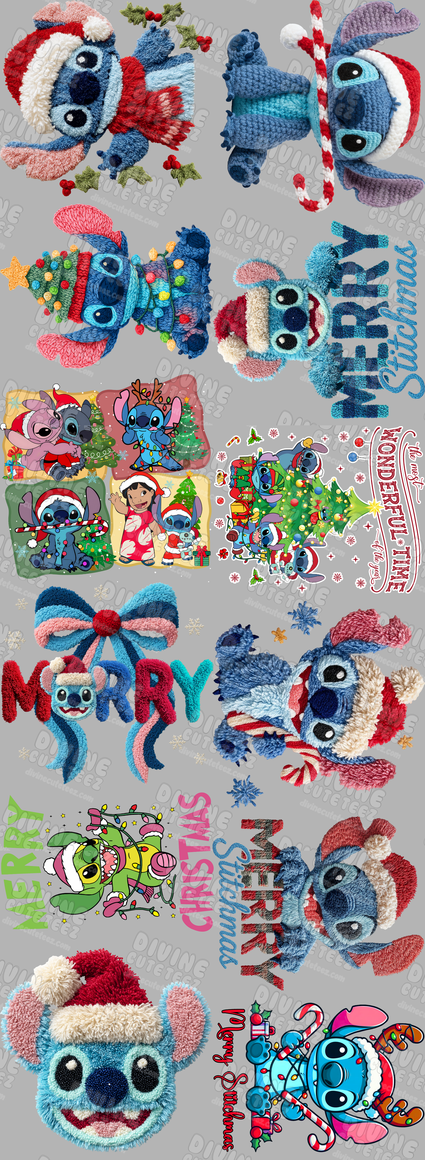 Stitch Premade DTF Gang Sheet