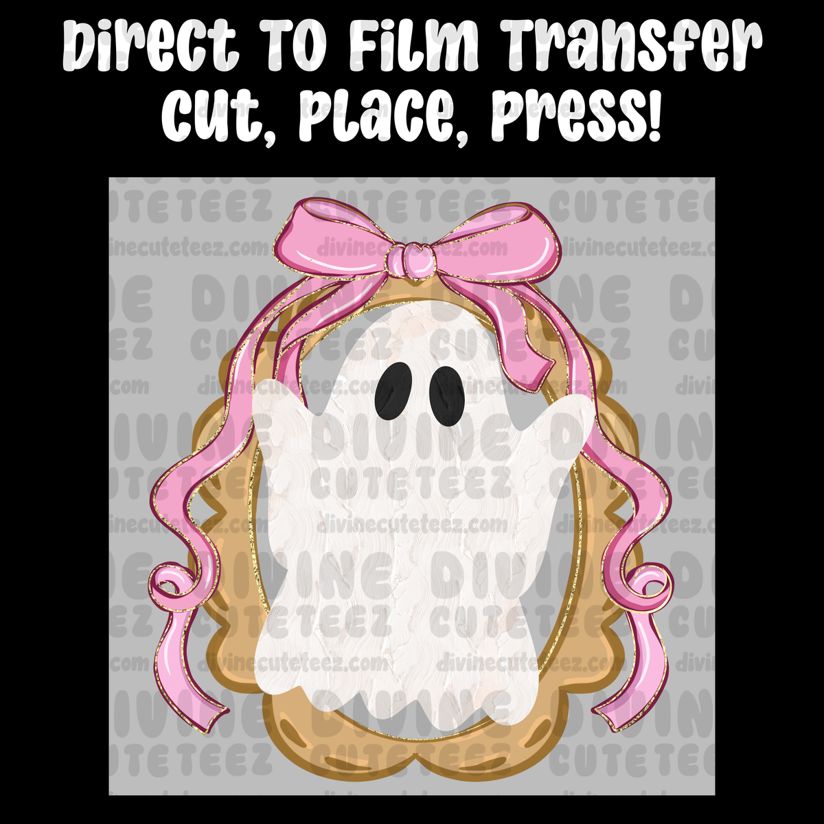 Painted Preppy Ghost With Frame
