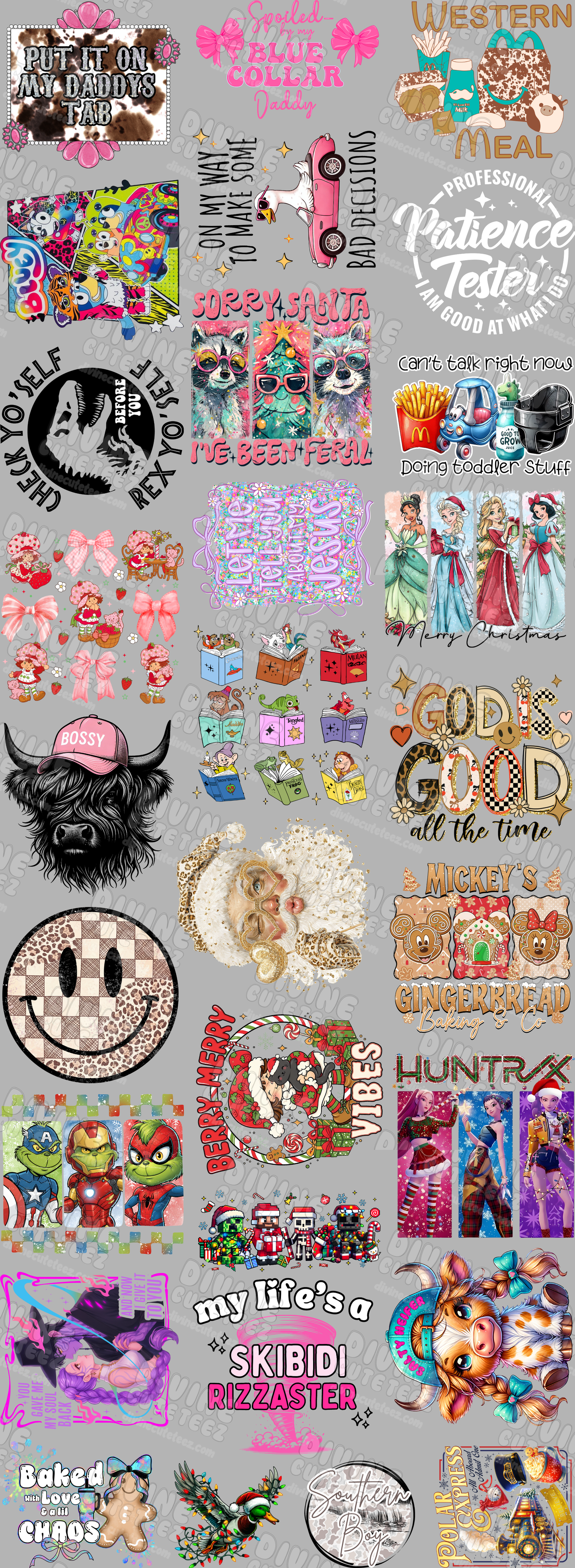 Kids Premade DTF Gang Sheet