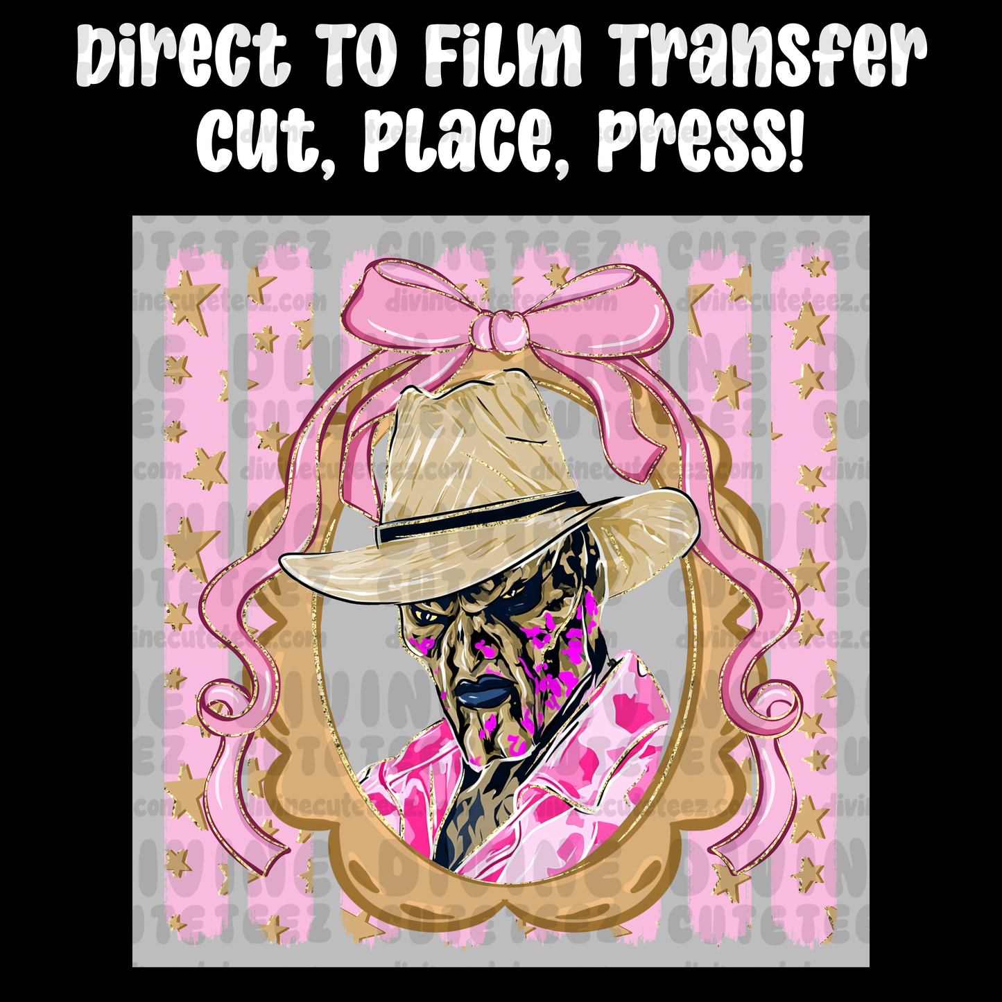 Preppy Horror Creepy Frame