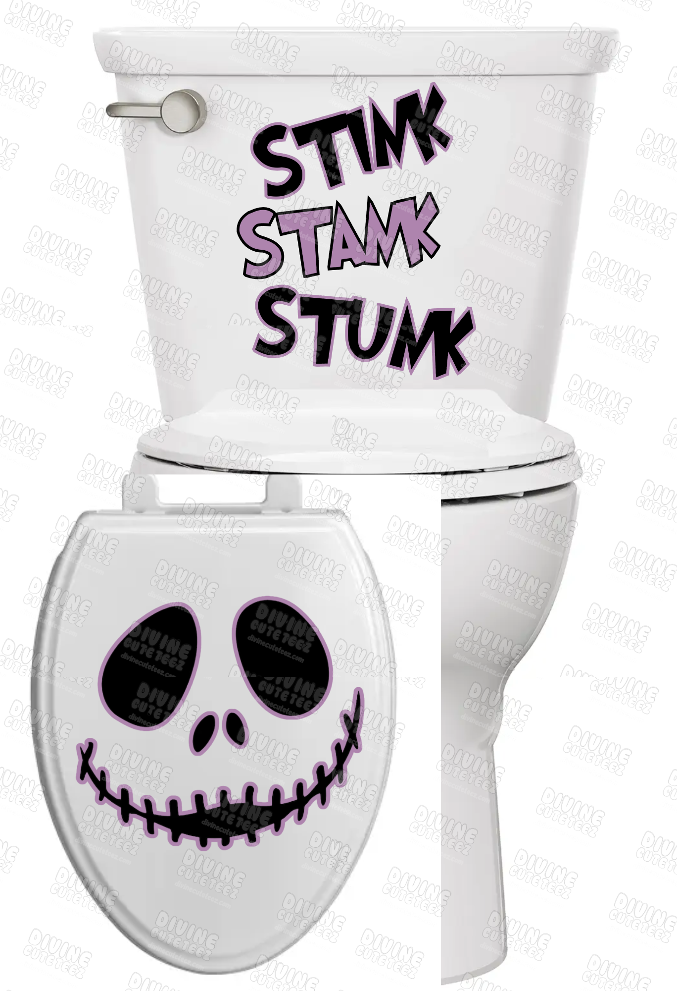 Jack Stink Stank Stunk Toilet Set UV-DTF