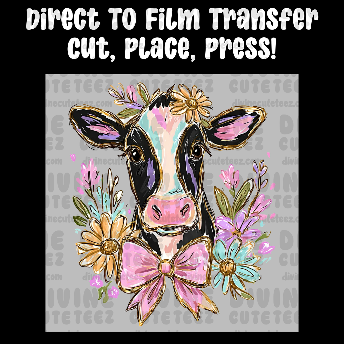 Floral Cow