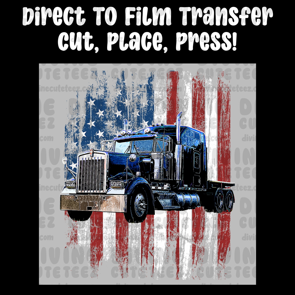 American Flag Truck