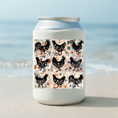 Floral Chickens