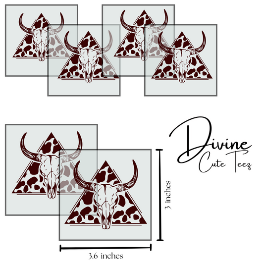 Cow Skull Decal