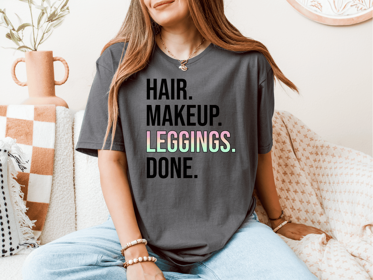 Hair Makeup Leggings Done