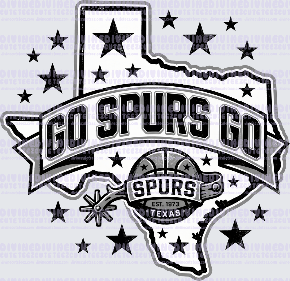 Spurs Texas Black