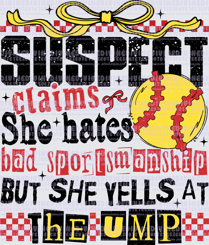 Suspect Claims She Hates Bad Sportsmanship