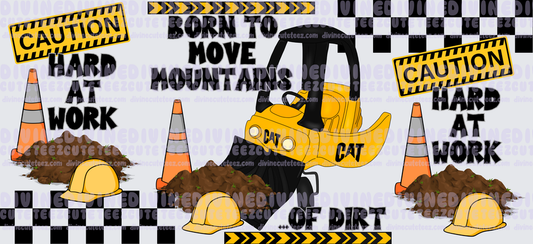 Bornto Move Mountains 16oz Libby Wrap