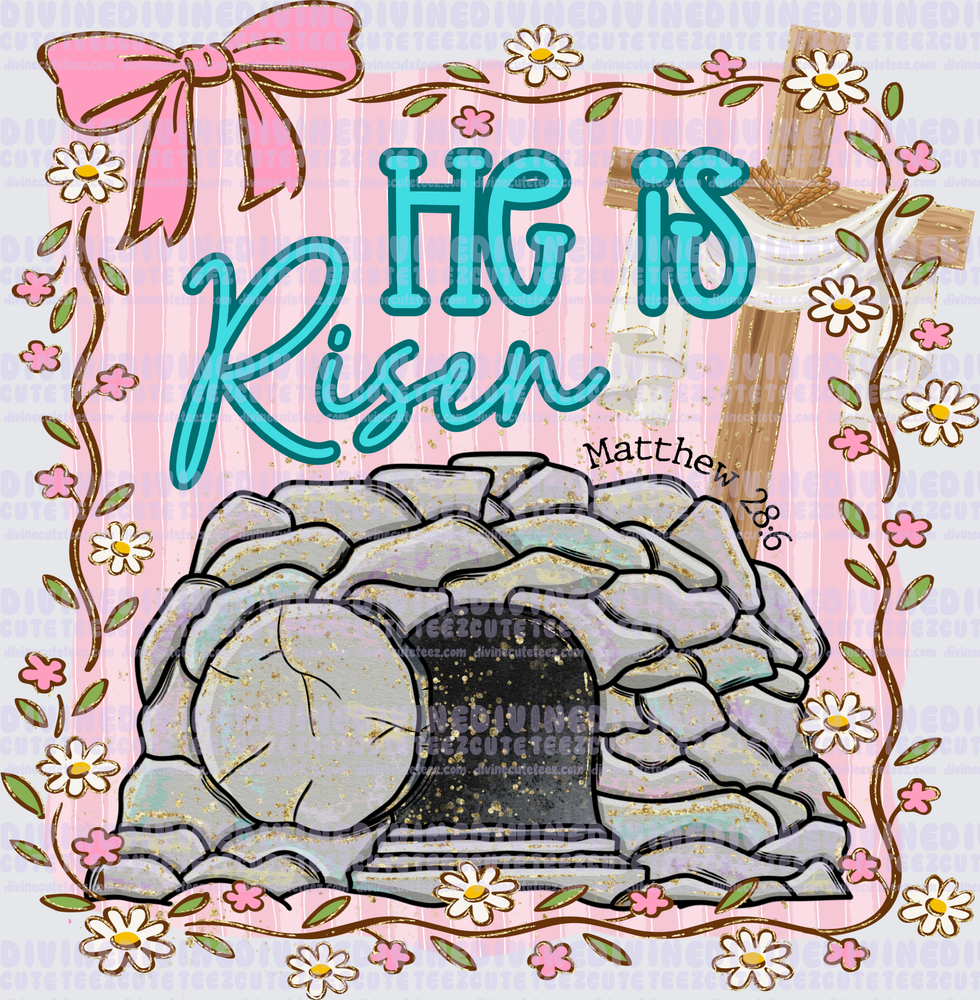 He is risen white cloth