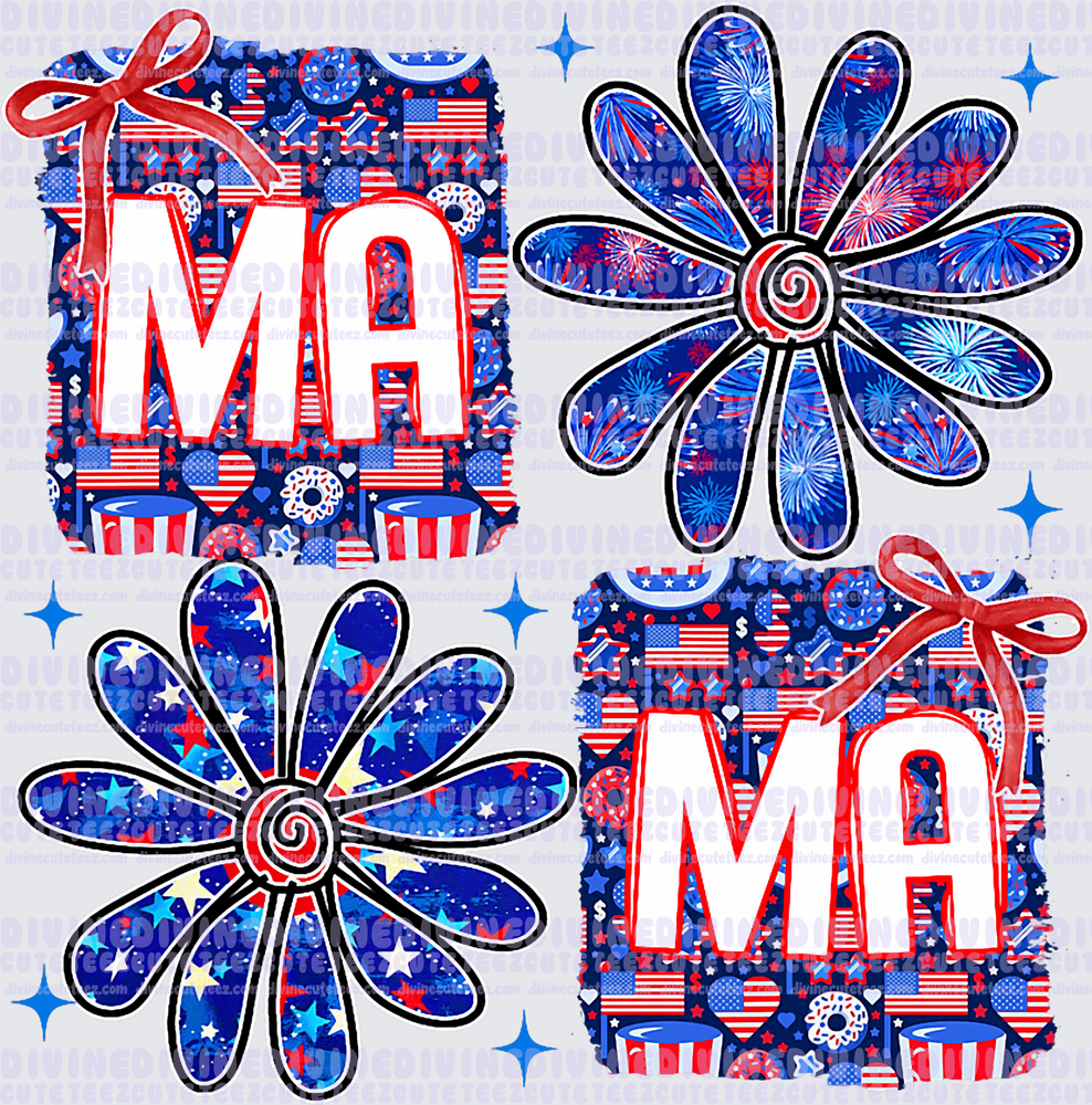 Red White & Blue Ma Ma