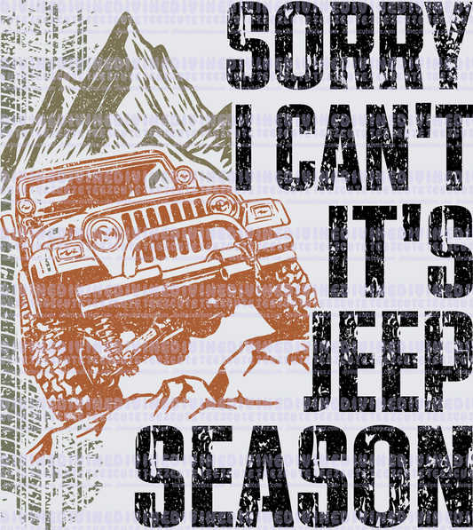 Jeep Season Black Text