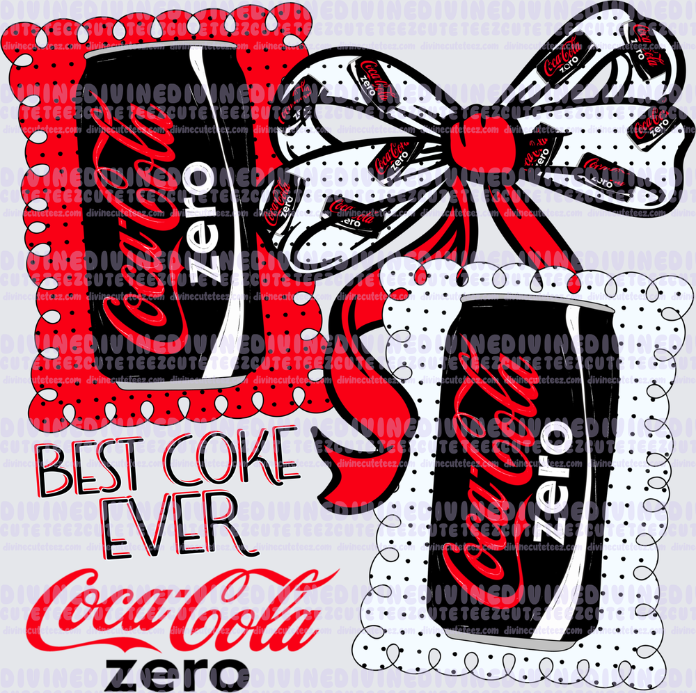 Coca-Cola Zero Collage – Divine CuteTeez