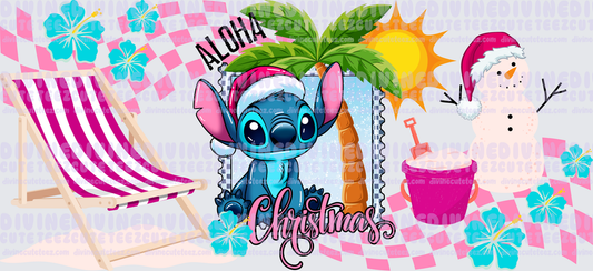Aloha Christmas 16oz Libby Wrap