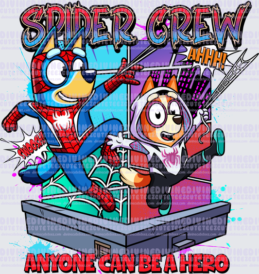 Bluey Spider Crew