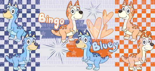 Bluey Dino 16oz Libby Wrap