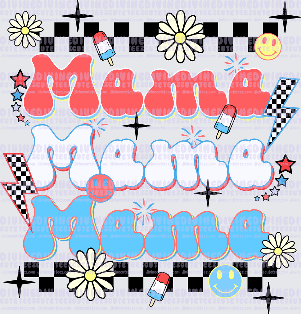 Mama Red White & Blue