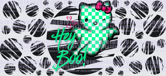Green Hey Boo 16oz Libby Wrap