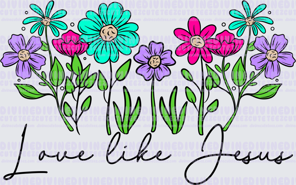Love like Jesus pocket design