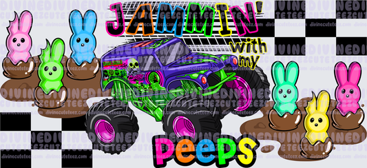 Grave Digger Jammin With My Peeps 16oz Libby Wrap