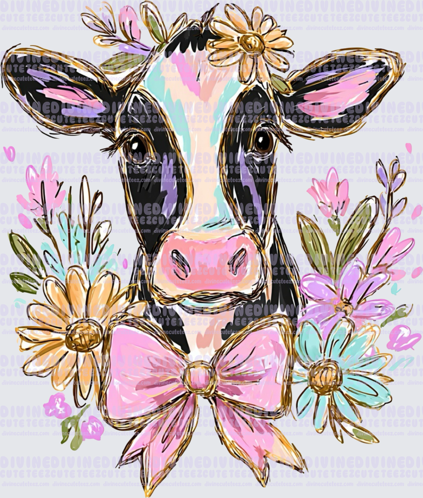 Floral Cow