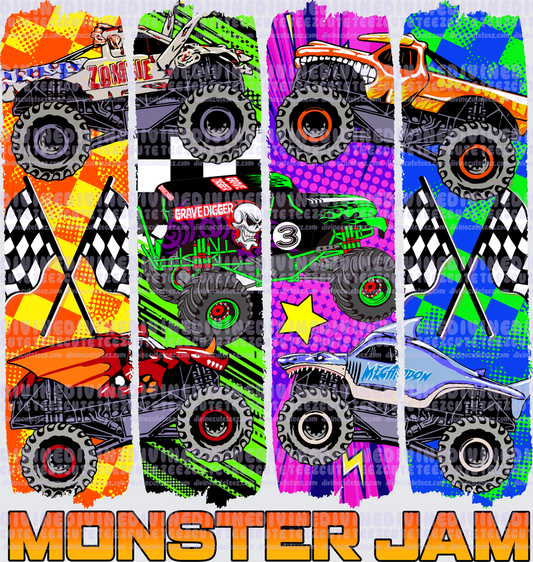 Monster Jam Brushstrokes