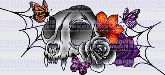 Cat Skull 16oz Libby Wrap