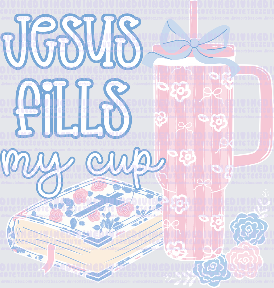 Jesus fills my cup with flowers